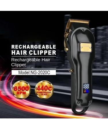 Professional Hair Clippers for Men - All-Metal Rechargeable Hair Clipper with 440C Blade for Precision Cutting - Buy Online on GoSupps.com
