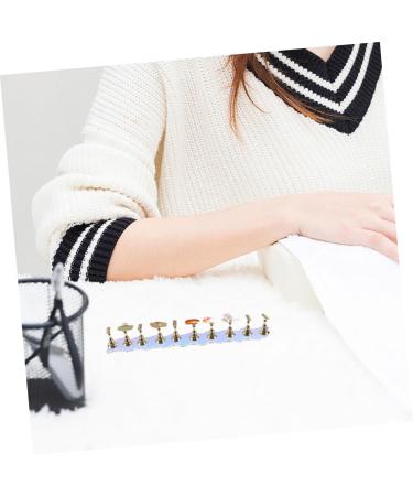 FOMIYES 2 Sets Fake Nails Nail Tools Press on False Nails Holder Nail Display Stand Nail Stands Press on Nail Holder Nail Holder for Painting Nails Base Piece Easel Metal Artificial - Buy Online on GoSupps.com