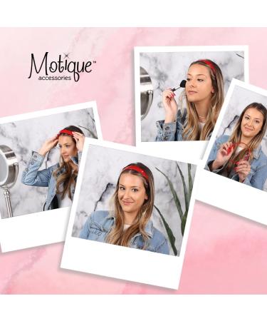 Motique Accessories Tortoise 1 Inch Plastic Hard Headband with Teeth Head band Women Girls - Buy Online on GoSupps.com