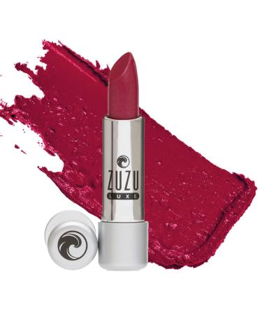 Zuzu Luxe Lip Color Lipstick (Beso Beso - Raspberry Pink/Neutral Shimmer)  Natural Ultra-Hydrating Lipstick  Paraben Free  Vegan  Gluten-free  Cruelty-free  Non GMO  0.13 oz