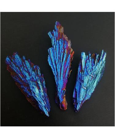 for Natural Blue Titanium Aura kyanite Cluster Rock s and Crystals Specimen Home Decor - Buy Online on GoSupps.com