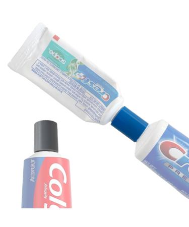 Toothpaste Refill Adapter Perfect for Refilling Travel Toothpaste Includes 2 Adapters for Crest and Colgate Tubes