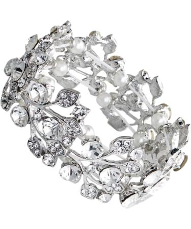 Magiclulu 3-St Women s Anniversary Gift Bracelet | Tennis & Pearl Crystal Jewelry for Women - Buy Online on GoSupps.com
