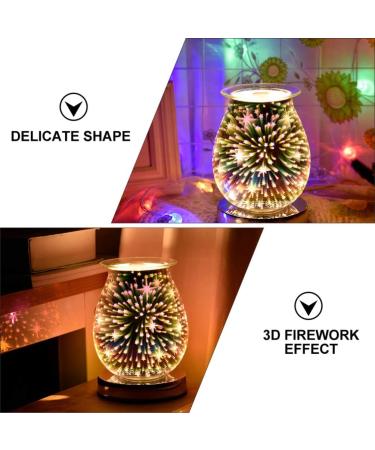 Yule Essential Oil Diffuser - 3D Glass Star Electric Wax Melter Night Light | Touch Control Aroma Lamp for Bedroom & Office (US Plug) | Decorative Fragrance Diffuser in Assorted Colors - Buy Online on GoSupps.com