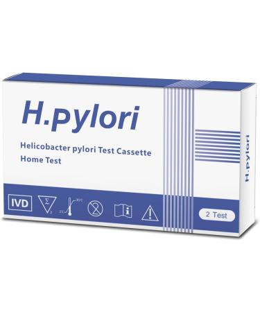 H Pylori Test Kit at Home - Fast & Accurate Helicobacter Pylori Self-Test - Results in 10-15 Minutes No Lab Visit 2 Tests - Buy Online on GoSupps.com