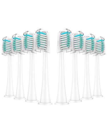 Replacement Toothbrush Heads Compatible with Philips Sonicare Electric Toothbrush Electric Toothbrush Head Fits DiamondClean  ProtectiveClean  EasyClean  FlexCare  HealthyWhite (Pack of 8) 8 Count (Pack of 1) Blue