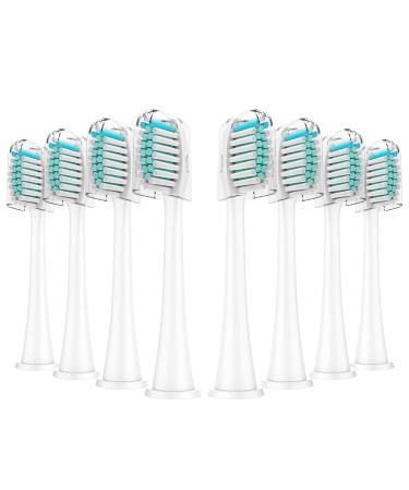 Replacement Toothbrush Heads Compatible with Philips Sonicare Electric Toothbrush Electric Toothbrush Head Fits DiamondClean  ProtectiveClean  EasyClean  FlexCare  HealthyWhite (Pack of 8) 8 Count (Pack of 1) Blue