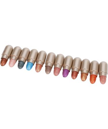 Jauarta 12 Colors Capsule Eyeshadow Palette Glitter High Pigmented Long Lasting Capsule Eye Shadow Sticks for Makeup - Buy Online on GoSupps.com