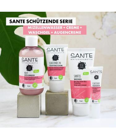 Sante Naturkosmetik Organic Gentle Cleansing Gel Inca Inchi & Probiotics - Gently and Deeply Cleanses - For Sensitive Skin - Moisturizes - No Drying - Vegan - 100 ml - Buy Online on GoSupps.com