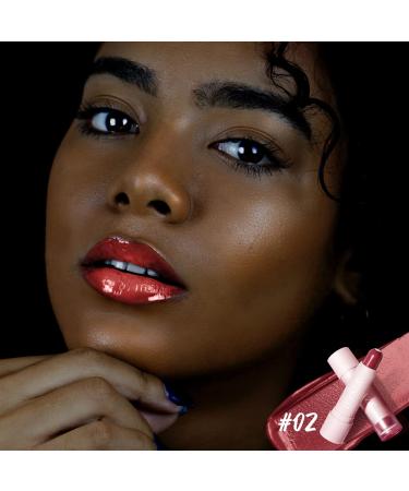 LUXAZA 2PCS Tinted Lip Balm Chapstick Duo - Natural Semi-Gloss Finish Hydrating Lipstick for Girls & Women - Rose-In-Love/Nude-Pink Shades - Buy Online on GoSupps.com