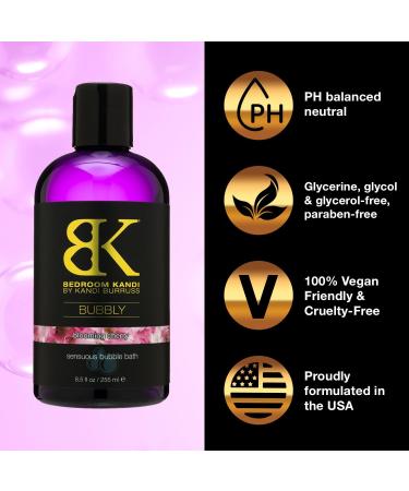 Bedroom Kandi Bubbly 8.5 oz Bubble Bath - Moisturizing Cherry Scent Foaming Body Wash | Body-Safe Self Care by Kandi Burruss - Buy Online on GoSupps.com