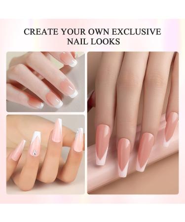 Saviland French Tip Nail Stamp Kit - 5PCS Gold Radium Jelly Stamper Set for French Manicure - Buy Online on GoSupps.com