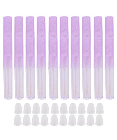 20 pieces 1.3 ml refillable plastic tubes with purple lid