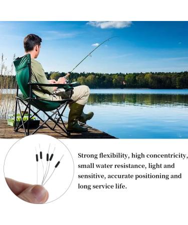 Symphony Angel Bobber Stopper - 300 Pieces 50 Sets | Black Rubber Pearls for Fishing Swimmers | Small Size (0.15-0.24mm Line Diameter) - Buy Online on GoSupps.com