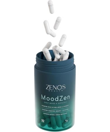 Zenos Health MoodZen Mood Support & Cortisol Reducer Supplement Powerful Focus Supplement Natural Formula to Enhance Mind Clarity - Made in USA 90 Caps - Buy Online on GoSupps.com