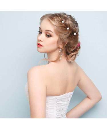 Chris.W 12Pcs Spiral Hair Pins - Pearl Swirl Coils Hair Clips for Wedding, Prom, Party - Accessories for Special Events - Buy Online on GoSupps.com