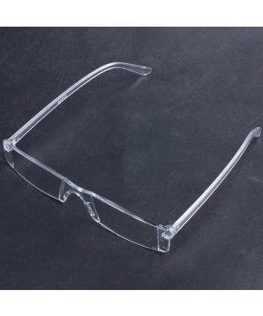 FREDY Rimless Reading Glasses Case Bag - Metal Temple 1.00-4.00 Diopters Clear (300 Degrees) - Shop Internationally! - Buy Online on GoSupps.com