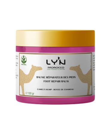 Ly'n Morocco Foot and Hand Repair Balm 100g - Camel Hump & Aker Fassi - Intense Moisturizing Dry Skin Cracked Heels Damaged Hands - Natu