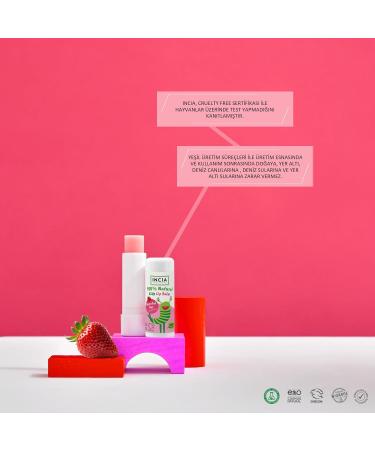 Incia Natural Lip Care Cream for Kids Strawberry Lip Balm 6gr - Buy Online on GoSupps.com