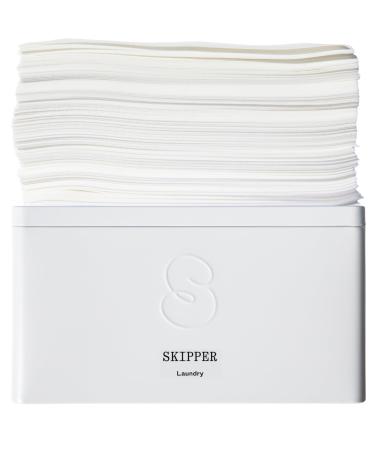 Skipper 50% LARGER Laundry Detergent Sheets Starter Kit (120 sheets / 240 loads) + Storage Tin - Orange Blossom