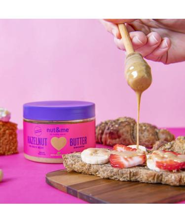 Grilled Hazelnut Puree 600g nut&me | 100% Hazelnuts | Vegan | No Sugar or Additives | Creamy and Delicious | Pack 2 x 300g - Buy Online on GoSupps.com