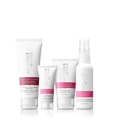 Philip Kingsley Elasticizer Extreme Hair Care Kit - Repair & Hydrate with Deep Conditioning Mask, Leave In Spray, Styling Cream - for Curly, Dry & Damaged Hair - Buy Online on GoSupps.com
