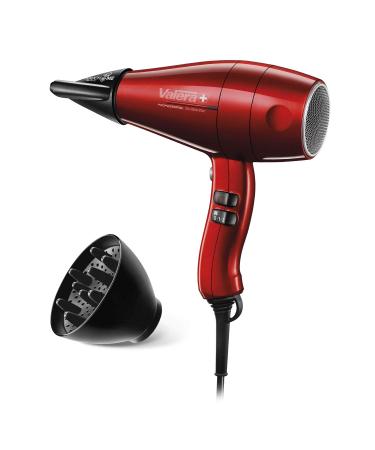 Valera Swiss Silent Jet 8500 professional hair dryer hair dryer with powerful motor AC performance 3 temperature levels ion generator twist-proof super flex cable 2000 W red Swiss Silent Jet 8500 red