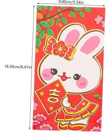 ABOOFAN 162 Pcs Cartoon Red Envelope New Year Red Packet Traditional Style Red Envelopes Year of The Rabbit Red Envelopes China Red Envelope 2023 Year Red Envelopes Paper Piggy Bank Child - Buy Online on GoSupps.com