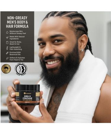Body Butter for Men - Shea and Cologne Scented Body Cream for all Skin Types - Buy Online on GoSupps.com