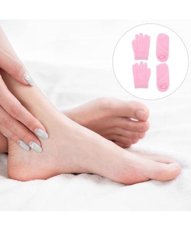 FOMIYES 4 Pairs Gel Care Kit Overnight Moisturizing Gloves Heel Moisturizing Socks Hand Gloves Moisturizing Socks for Men Gel Foot Covers and Gloves Dry Hands Facial Mask Yarn Miss - Buy Online on GoSupps.com