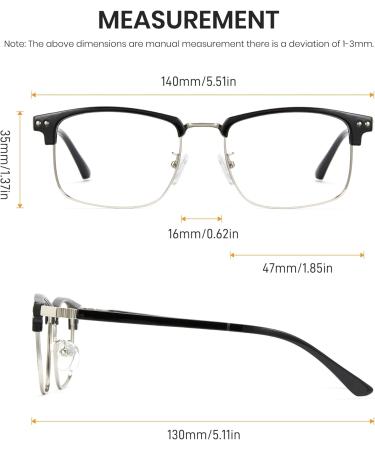 Cyxus Blue Light Filter Glasses - Prescription-Free Safety Glasses for Men & Women | Optimal Screen Protection & Gaming Eyewear - Buy Online on GoSupps.com