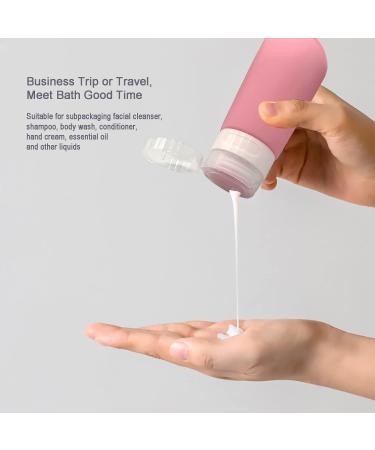 Mixnon Silicone Travel Bottles - 4 Pack 90ml - Ideal for Shampoo Conditioner Cream & Personal Care | Travel Organizer - Buy Online on GoSupps.com