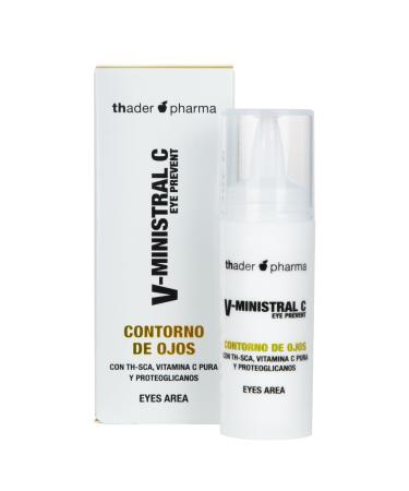 Thader Pharma V-Ministral C contour des yeux antioxydant avec TH-SCA vitamine C pure et prot oglycanes 20 ml