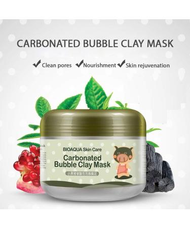 Carbonated Bubble Clay Mask - OCHILIMA Bubbles Mud Mask with Headband & Brush for Face Deep Cleansing Reduce Pores Purifying Face Mask for All Skin Types - 3.52 oz - Buy Online on GoSupps.com