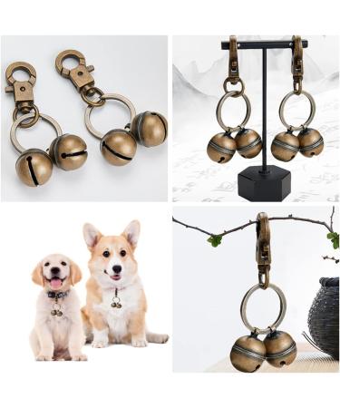 KREDHONG 2 Pairs Extra Loud Cat & Dog Bells Pet Tracker Bells Dog Bells Durable Brass Bells for Pets Collar Charm Pendant Bells for Dogs Cats Harness Training - Buy Online on GoSupps.com