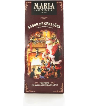 Maria Confeitaria Oatmeal Chocolate and Nut Cookies - Maria Confeitaria - 150g - Handmade - Ideal to accompany tea or coffee - Portuguese gourmet product