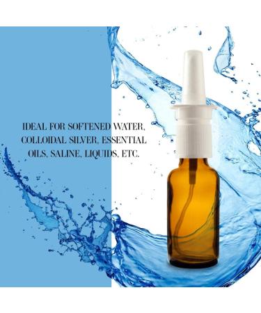 2 Pack 1 oz Amber Glass Nasal Sprayers - Refillable & Travel Sized - Quality Glass for Saline Applications - Buy Online on GoSupps.com