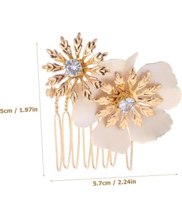 Angoily Hair Comb Clips 1 Pair Hair Piece Bride Rhinestones Hair Comb Clip - Buy Online on GoSupps.com