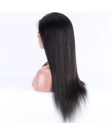 Premier 360 Lace Wig Light Yaki Straight Brazilian Remy Human Hair - 14 Natural Color Free Part - 150% Density 360 Lace Front Wig for Women - Buy Online on GoSupps.com