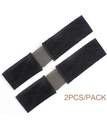 Elastic Non-Slip Wig Grip Headband - Thinner Velvet Band for Women's Wig and Scarf (2 Pack Black) - Buy Online on GoSupps.com