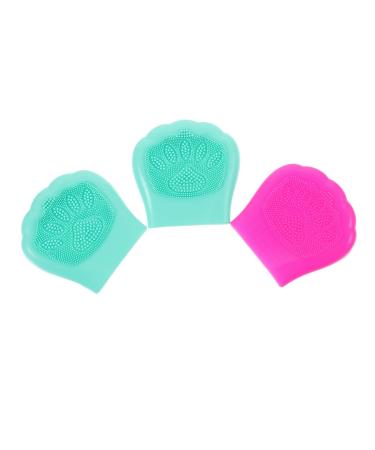 Didiseaon 1 Facial Cleansing Pads Silicon Facial Cleaner Handheld Mat Scrubber Multifunction Face Cleansing Tool Woman Blackheads Removal Face Cleanser Facial Brush Cleansing Brush 7.7x7.5cm As Shown