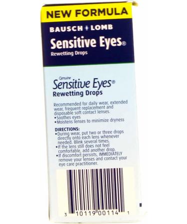 Bausch & Lomb Sensitive Eyes Rewetting Drops 1 oz - Pack of 6 | Gentle Solution for Dry Eyes - Buy Online on GoSupps.com