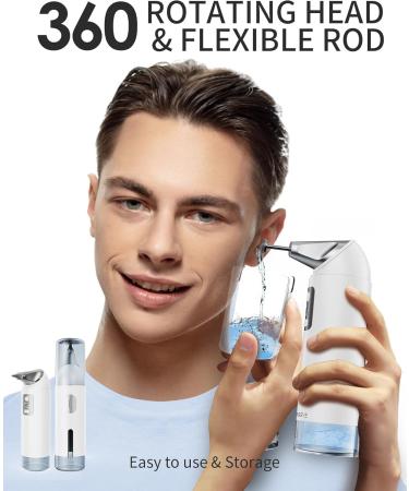 Ear Wax Removal Kit, 360 Electric Ear Cleaner, Ear Cleaning Kit with 4 Water Pressure Modes, Earwax Removal Kit for Safe Ear Irrigation Flushing System w/8 Irrigation Tips, Low Noise, Waterproof IP65 - Buy Online on GoSupps.com