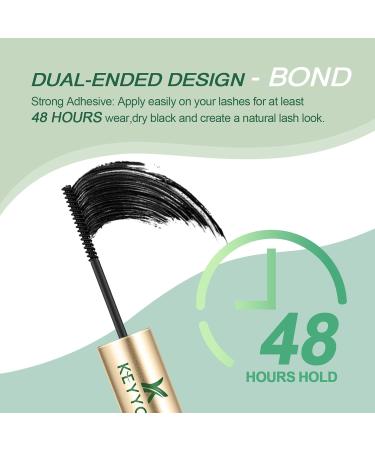 Lash Bond and Seal KEYYOU Cluster Lash Glue - Strong Gentle & Waterproof 3 Piece Set (5ml+5ml) - Perfect for Individual Lashes & Mascara Wand - Buy Online on GoSupps.com