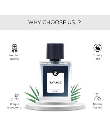 LUX-IFY SCENT Savage Perfume | Fresh & Warm Spicy | Long Lasting Fragrance | Crafted For Men | Luxury Gift Pack | Extrait De Perfume - 50ml - Buy Online on GoSupps.com