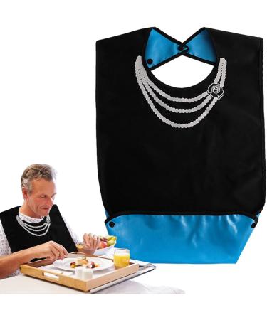Adult Bibs for Eating - Reusable Feeding Bib with Crumb Catcher - Stylish and Comfortable Adult Bibs for Women and Elderly for Nursing Home Home Care - Buy Online on GoSupps.com