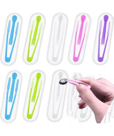 DpwoouM 5-part colorful contact lens-tool case set remover and use contact plug with soft tip suitable for contact lens users practical tools