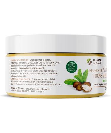 Shea Butter 200g - Organic - 100% virgin - 100% vegetable - without additives - Unrefined - Buy Online on GoSupps.com