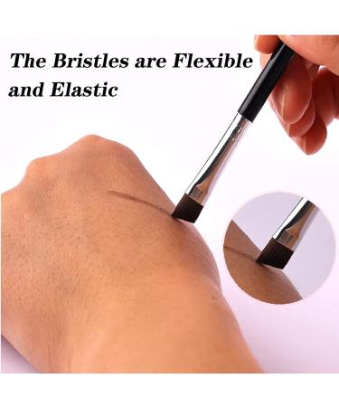 6-Piece Eyebrow Brush Set - Angled Eyebrow Brushes & Spoolie Mini Eyelash Brushes for Precision Color & Gel Application - Buy Online on GoSupps.com