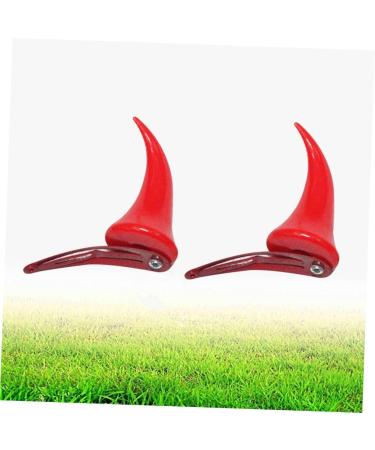 Beavorty 2 Pairs decorative hair clips devil horns hair clips devil horns for men horns clips red horn hair clips demon horns hairpins mens devil horns child halloween headband - Buy Online on GoSupps.com